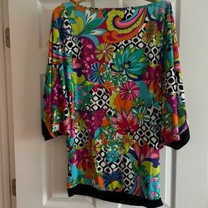 Trina Turk swim cover up or tunic/mini 
Swim material size L